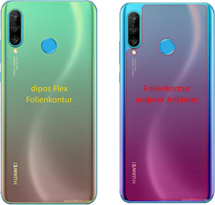 Produktbild Dipos Displayschutzfolie Full-Cover 3D (3 Stück, Huawei P30 Lite)