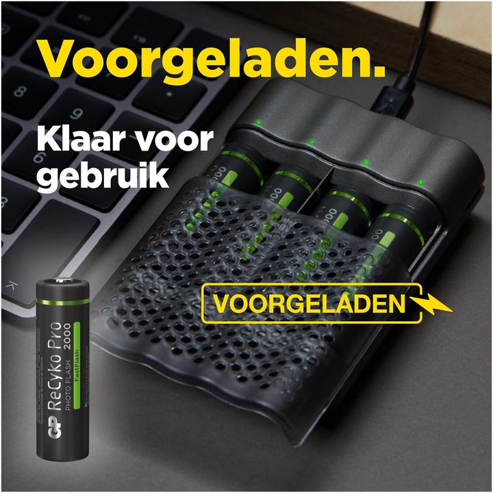 Produktbild GP Batteries ReCyko Pro AA/Mignon (4 Stk., AA, 2000 mAh)