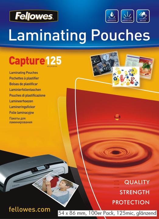Produktbild Fellowes Capture 125 (ID-Kartenformat, 100 Stück, 125 µm)