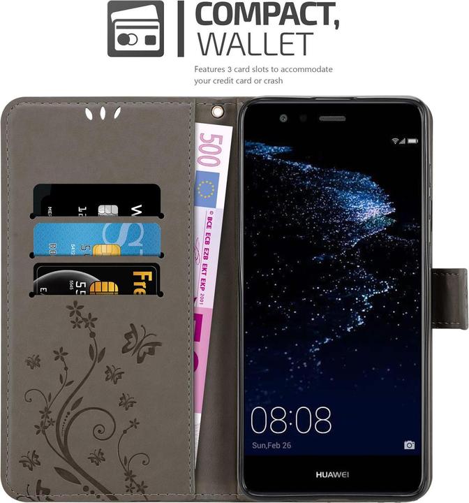 Productafbeelding Cadorabo Bloemen Boekomslag (Huawei P10 Lite)