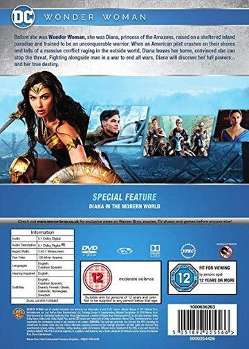 Image du produit Warner Bros Wonder Woman (DVD, 2017, Multilingue)