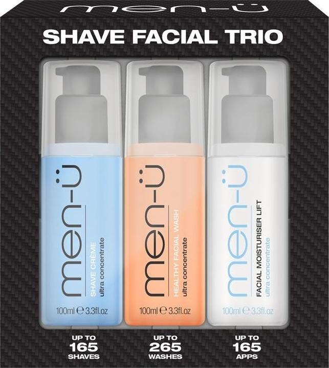 Immagine prodotto Men-ü Trio rasatura viso (Schiuma da barba)