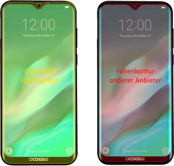 Actual product image Dipos Screen Protector Full-Cover 3D (3 Piece, Doogee X90)