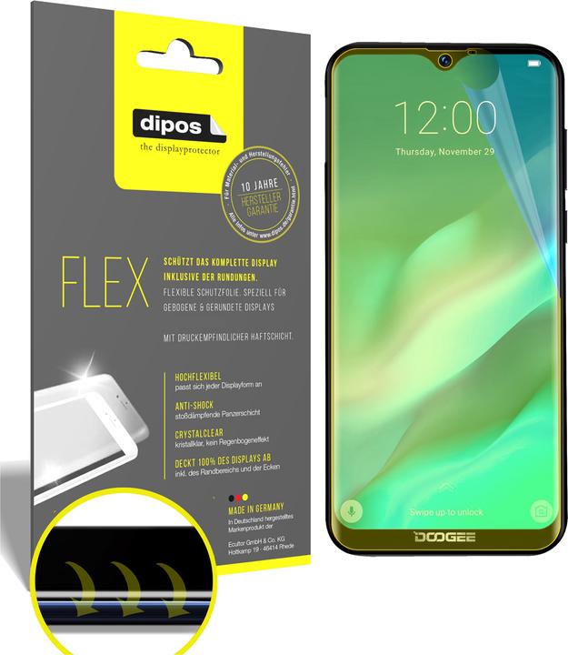 Immagine prodotto Dipos Pellicola Protettiva Full-Cover 3D (3 Pezzo/i, Doogee X90L)