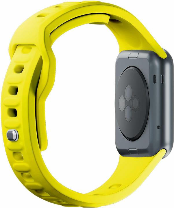 Produktbild 3MK Silicone Watch Strap żółty/yellow dla Apple Watch 38/40/41mm (Edelstahl, Silikon, 3, 4, 9, Ultra)