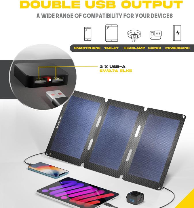 Produktbild Sunslice Tragbares Solarpanel "Fusion Flex 18" (18 W, 0.39 kg)
