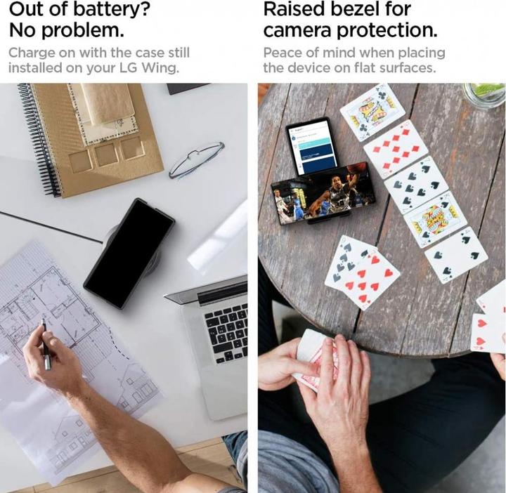 Image du produit Screenguard Etui LG Wing flexible TPU Clear (LG Wing)