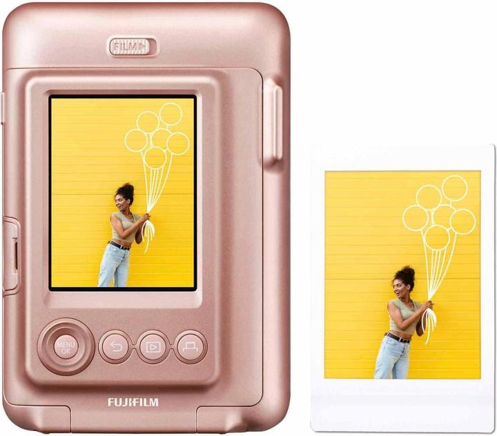 Actual product image Fujifilm Instax Mini LiPlay Blush Gold
