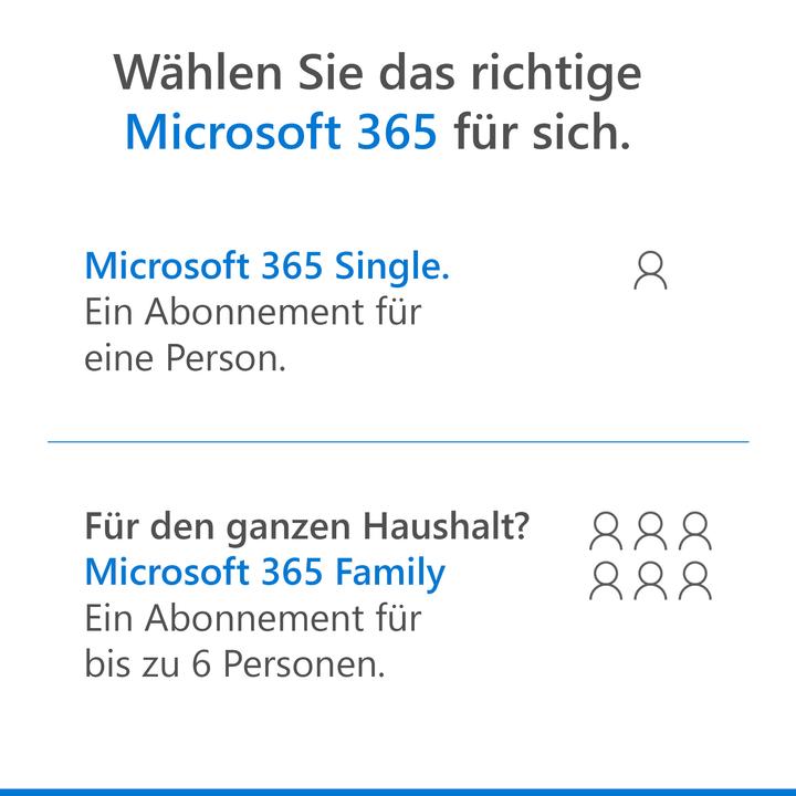 Produktbild Microsoft 365 Single (1 User, 12 Monate)