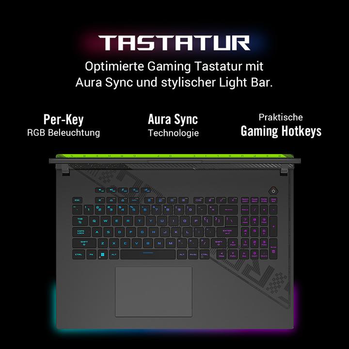 Produktbild ASUS ROG Strix G18 RTX 4070 (18", Intel Core i9-14900HX, 32 GB, 1000 GB, CH)