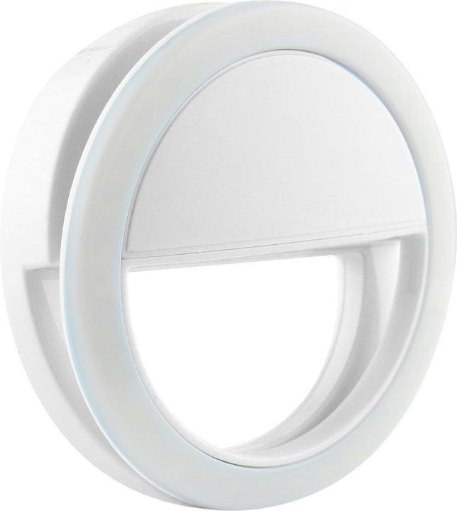 Produktbild JTI Universelle Selfie-Lampe/Ring mit verschiedenen Lichtmodi - Weiss