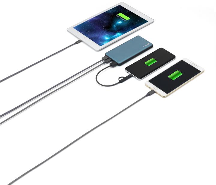 Actual product image GP Batteries Powerbank MP10MA 3A 10000mAh 3xUSB TypeC 130MP10MAMIDTEL (10000 mAh, 37 Wh)