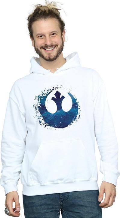 Actual product image Star Wars Mens The Rise Of Skywalker Resistance Symbol Wave Hoodie (3XL)