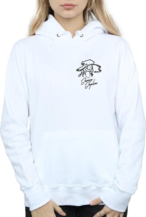 Actual product image Janis Joplin Womens/Ladies Outline Sketched Hoodie (XL)