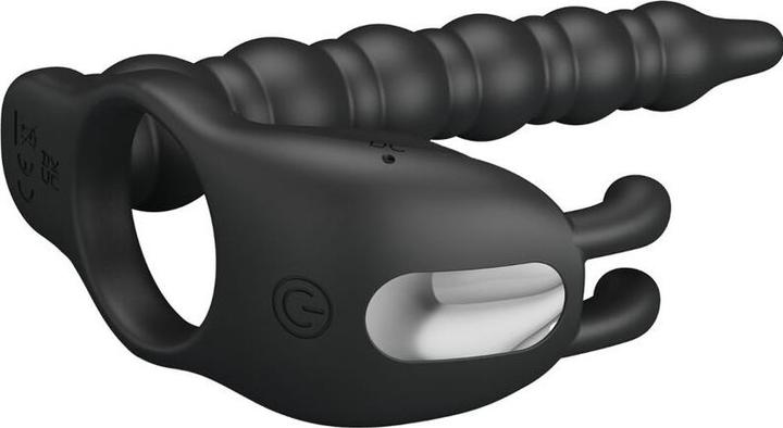 Actual product image Pretty Love Blackney Cock Rings With Vibrator Plug