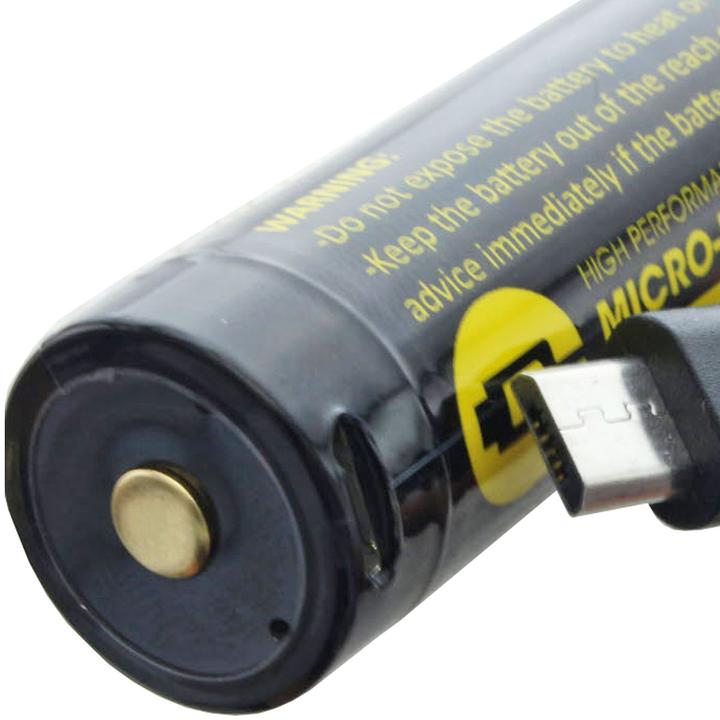 Image du produit AccuCell Accu 18650 avec prise de charge micro-USB (1 pcs, 18650, 3300 mAh)