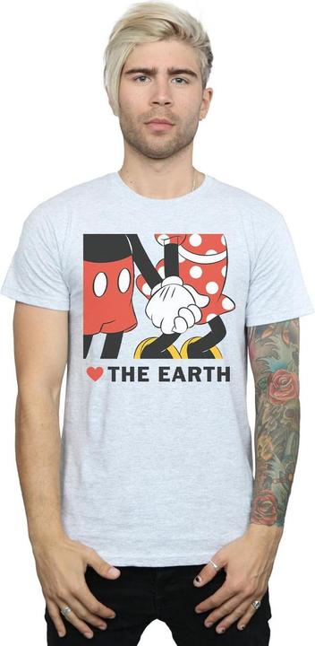 Immagine prodotto Disney Mickey Mouse Heart The Earth Maglietta Uomo (3XL)