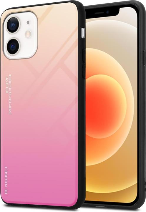 Productafbeelding Cadorabo TPU 2 kleuren glasdekking (Apple iPhone 12 mini)
