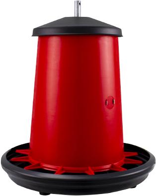 Produktbild River Systems Futterautomat aus Kunststoff mit Deckel und zentraler Metallstange (20 l)