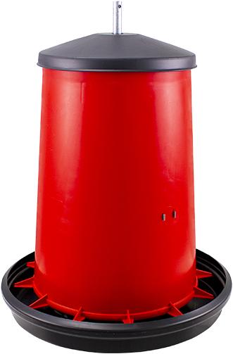 Produktbild River Systems Futterautomat aus Kunststoff mit Deckel und zentraler Metallstange (20 l)