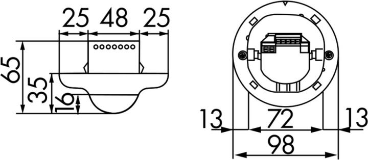 Actual product image BEG 92156 Presence detector PD2-S-UP RAL9010 (12 m)