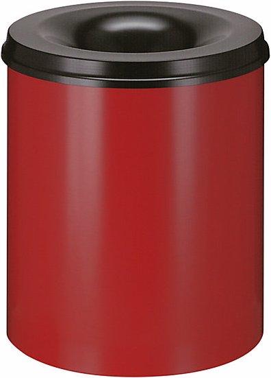 Vepa Bins Waste paper bin, self-extinguishing, capacity 80 l, HxØ 540 x 465 mm, body red / (80 l)