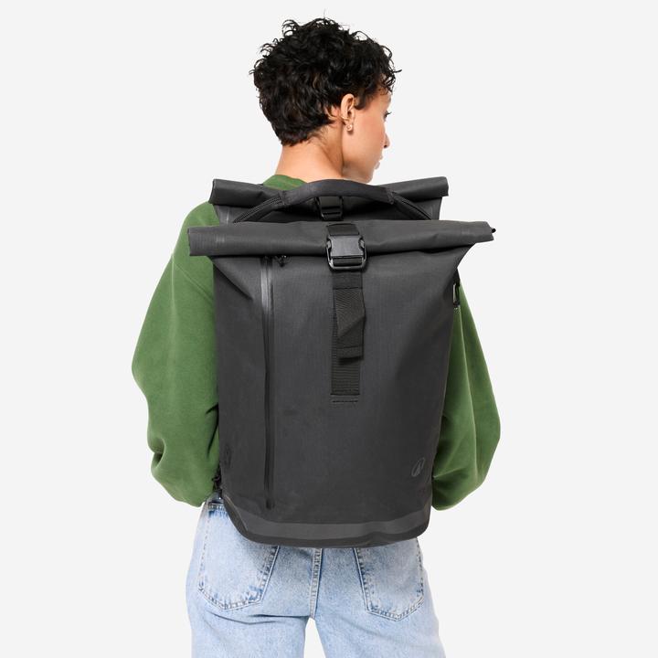 Immagine prodotto Btwin Doppel-Fahrradtasche Gepäcktasche Rucksack für Gepäckträger XL 31 Liter (31 l, Borsa portapacchi)