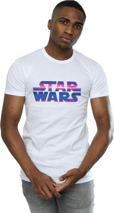 Actual product image Star Wars Mens Neon Logo T-Shirt (M)