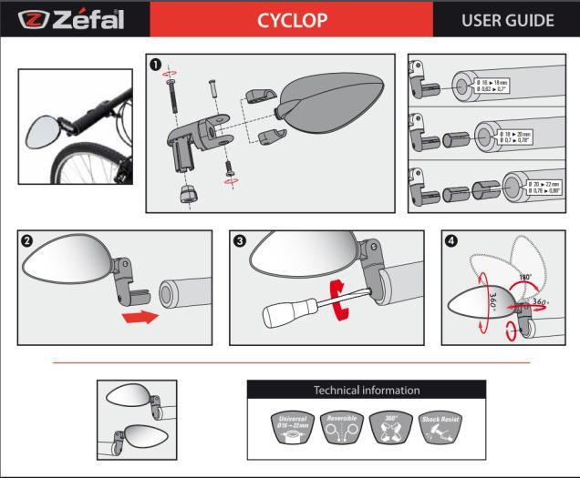 Produktbild Zefal Cyclop Fahrradspiegel