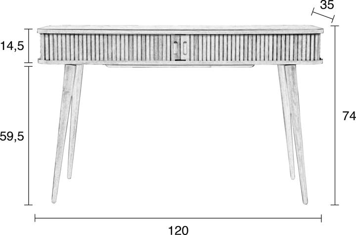 Actual product image Zuiver Barber (120 x 35 x 74 cm)