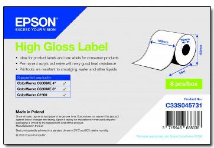 Actual product image Epson High gloss permanent acrylic adhesive