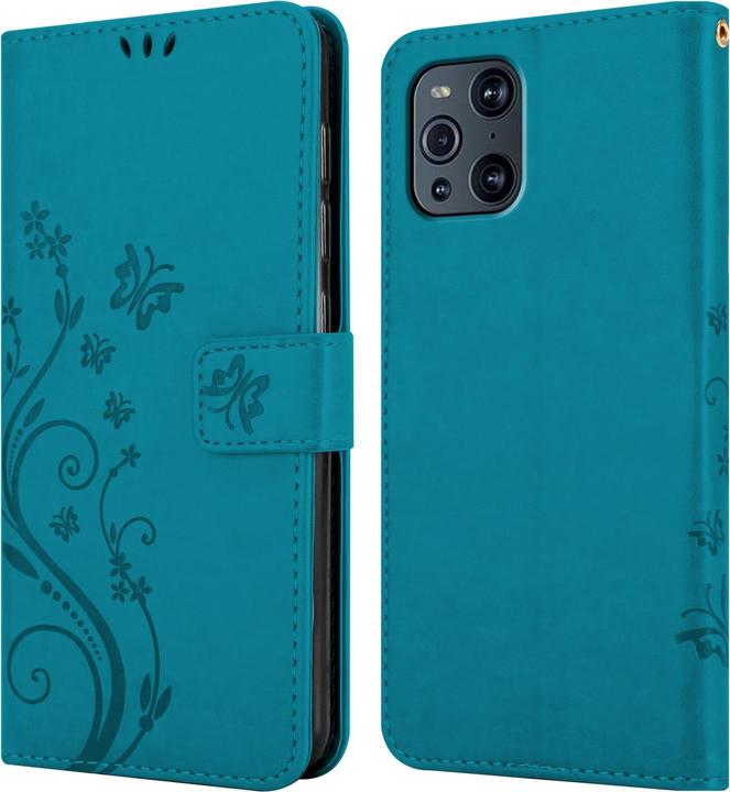 Immagine prodotto Cadorabo Copertina del libro a fiori (Oppo Find X3 Pro)