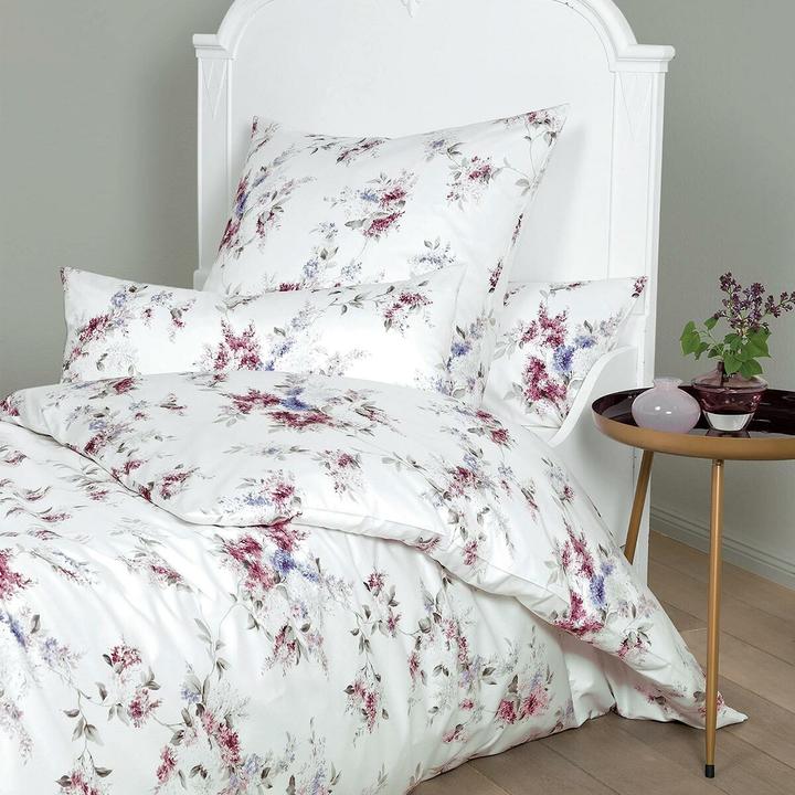 Produktbild Janine Mako-Satin Bettwäsche Milano 45034-05 bordeaux traube (Bettwäsche Set, 155 x 220 cm, 80 x 80 cm)