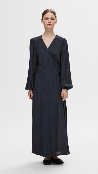 Image du produit Selected Femme Robe portefeuille en satin (36)