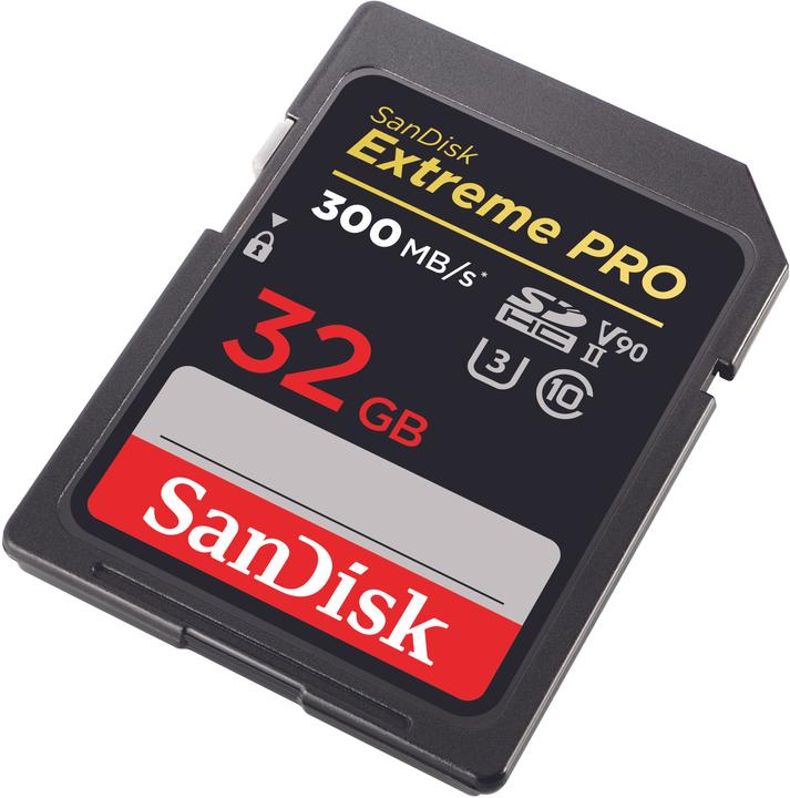 Actual product image SanDisk Extreme PRO SDHC" UHS-II (32 GB, SDHC, U3, UHS-II)
