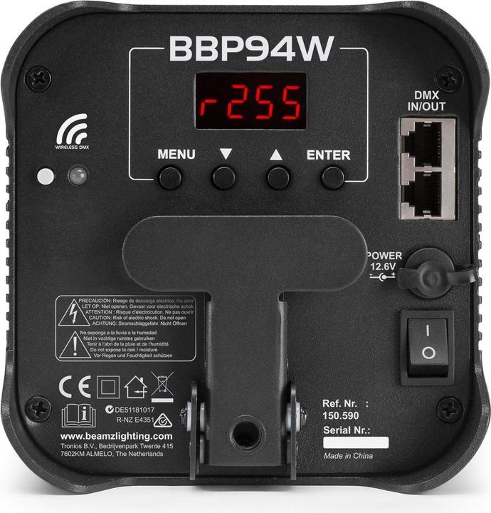 Immagine prodotto BeamZ Faretto da pavimento BBP94W Uplight Par (12 W, LED)