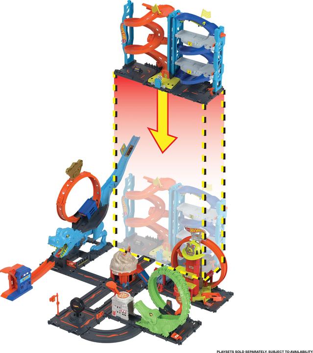 Produktbild Hot Wheels City 2-in-1-Rennturm Spielset