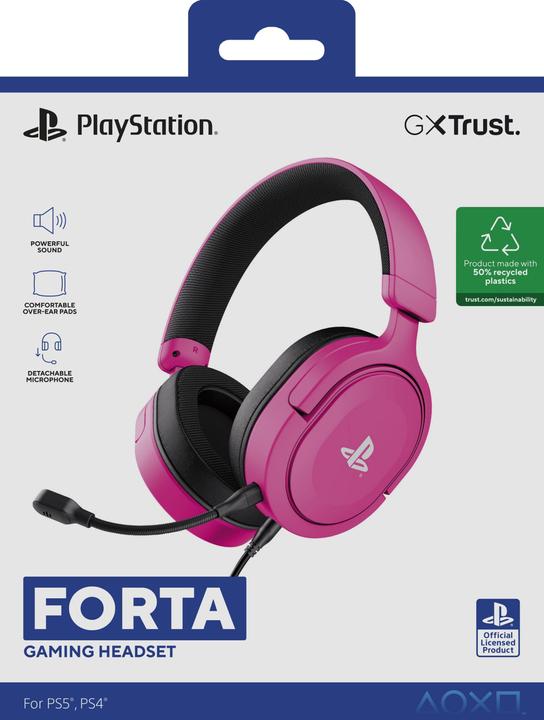 Immagine prodotto Trust GXT498P FORTA CUFFIE PS5 ROSA (Cablato)