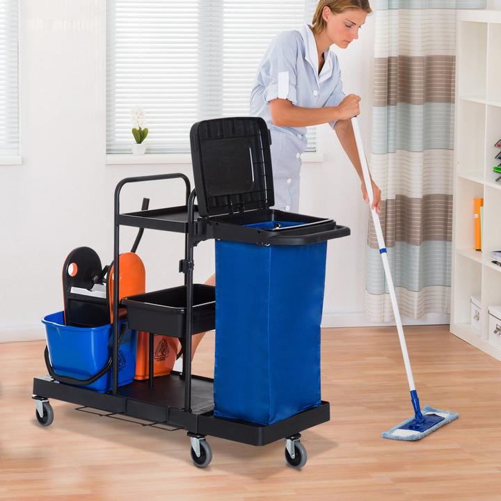 Actual product image Jamb Cleaning trolley with 2 buckets (1 pcs.)