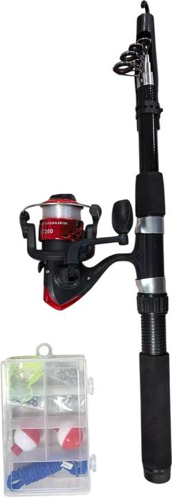 Productafbeelding Game on fishing Starterset Deluxe in Opbergtas (Telescoopstang, 210 cm)