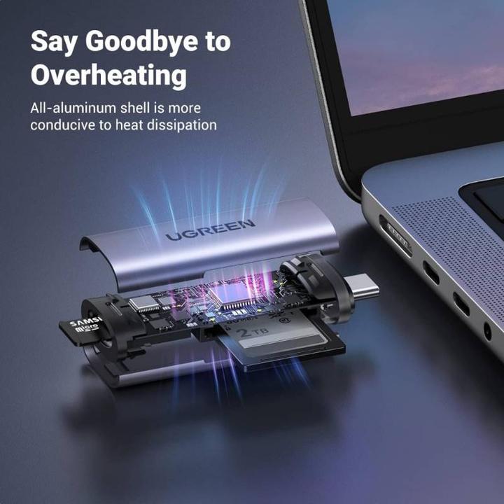 Produktbild Ugreen 2in1 Card Reader (USB-C)