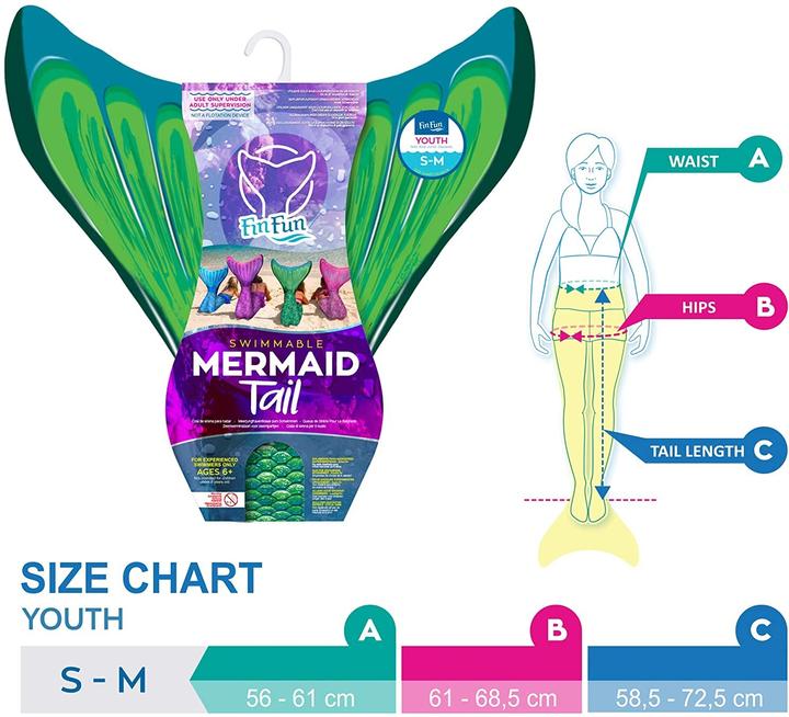 Actual product image Fin Fun Mermaid (S/M)