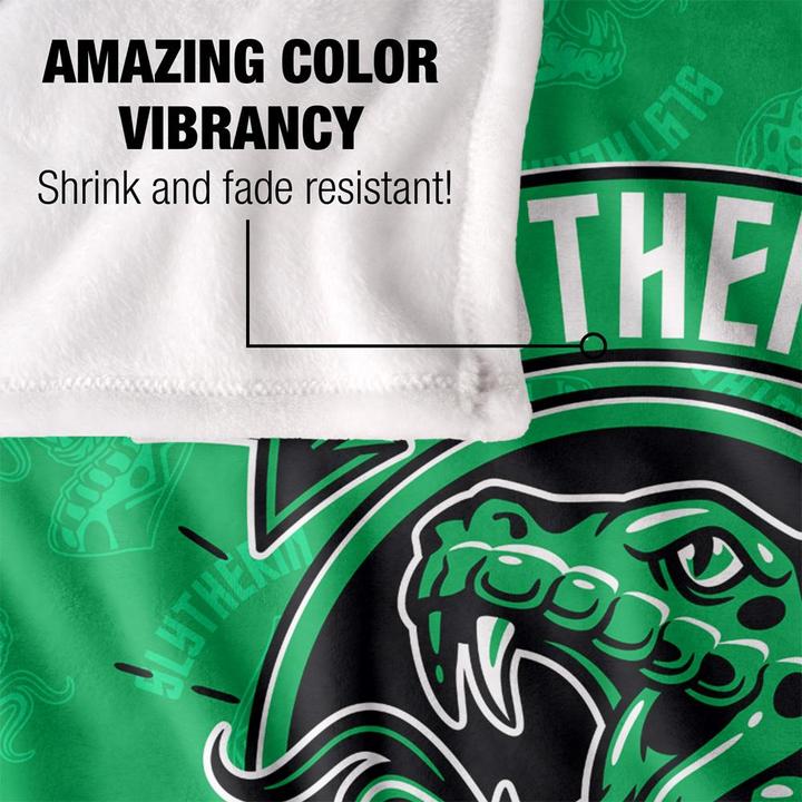 Actual product image Ambition, Cunning, Pride Slytherin Blanket