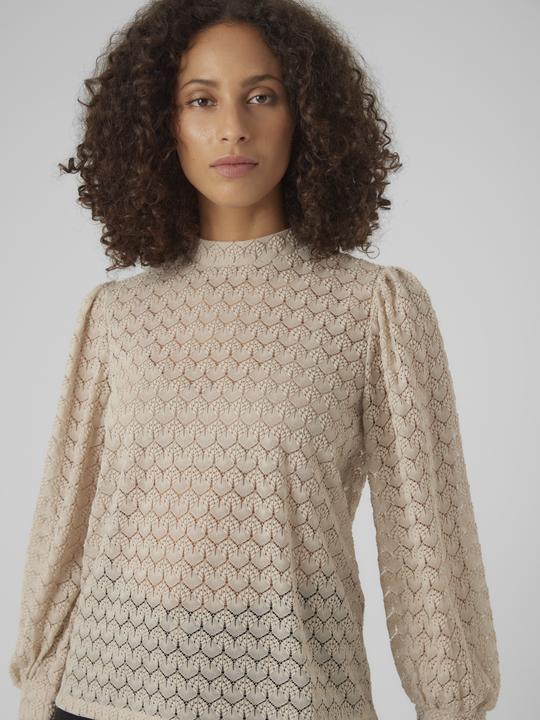 Produktbild Vero Moda Vmbecca Ls High Neck Lace Top Jrs Noos (XXL)