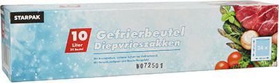 Actual product image Papstar Freezer bag 20 litres, 600 x 400 mm, transparent made of LLDPE, film thickness: 35 my (24 x)
