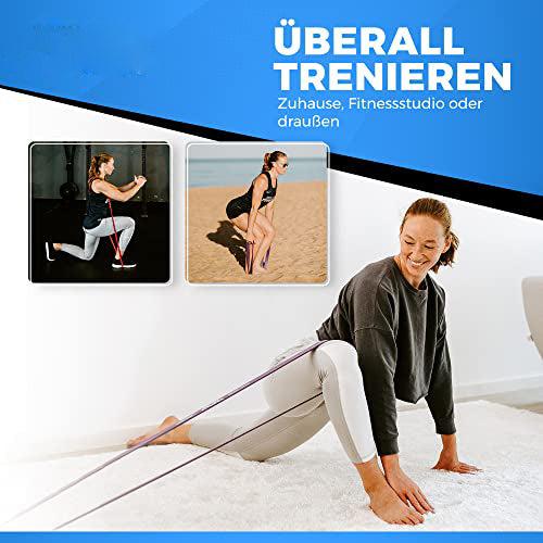 Produktbild Alopini Premium Qualität Klimmzug-Hilfsband-Set für Klimmzüge Training, Kraft, Mobilität, Dehnung im