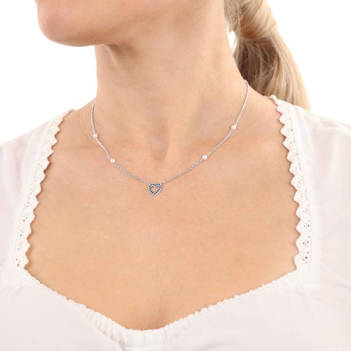 Immagine prodotto Amor Collana da donna, argento Sterling 925, synt. nano, perla di conchiglia | cuore (Argento 925)