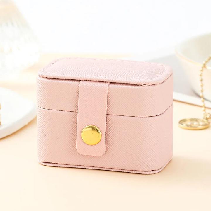 Immagine prodotto Only-Bags.Store Mini Borsa portatile per la conservazione dei gioielli da viaggio Semplice anello in pelle Collana