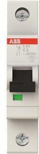 Immagine prodotto ABB Interruttore automatico S200 6A 1-P tipo C 6kA