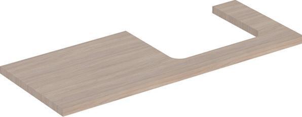 Produktbild Geberit ONE Waschtischplatte, Ausschnitt rechts, 120x3x47 cm, 505.325.00.